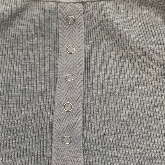 Grey Ribbed Bodysuit - Picture 5 of 5